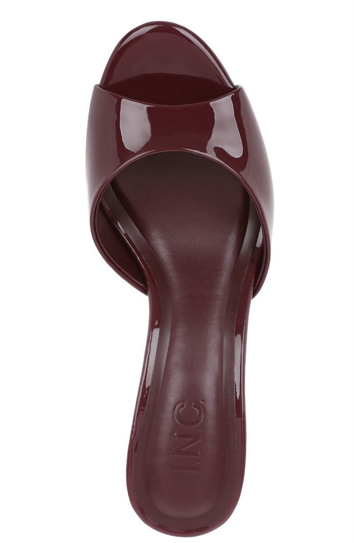 INC International Concepts Malan deep red patent mules. - Image 2