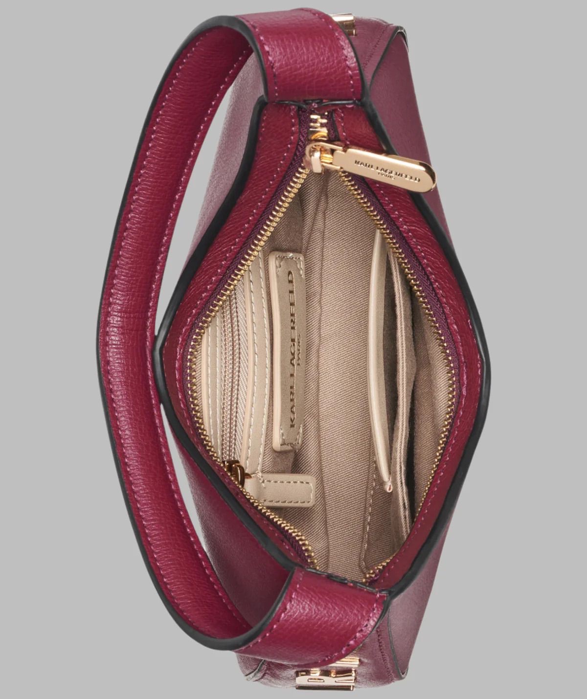 Karl Lagerfeld Paris DESI WINE SHOULDER BAG - Image 4