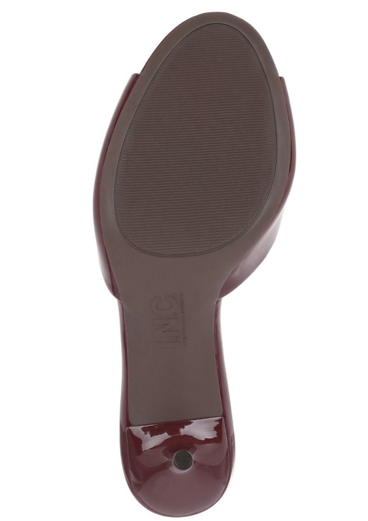 INC International Concepts Malan deep red patent mules. - Image 5