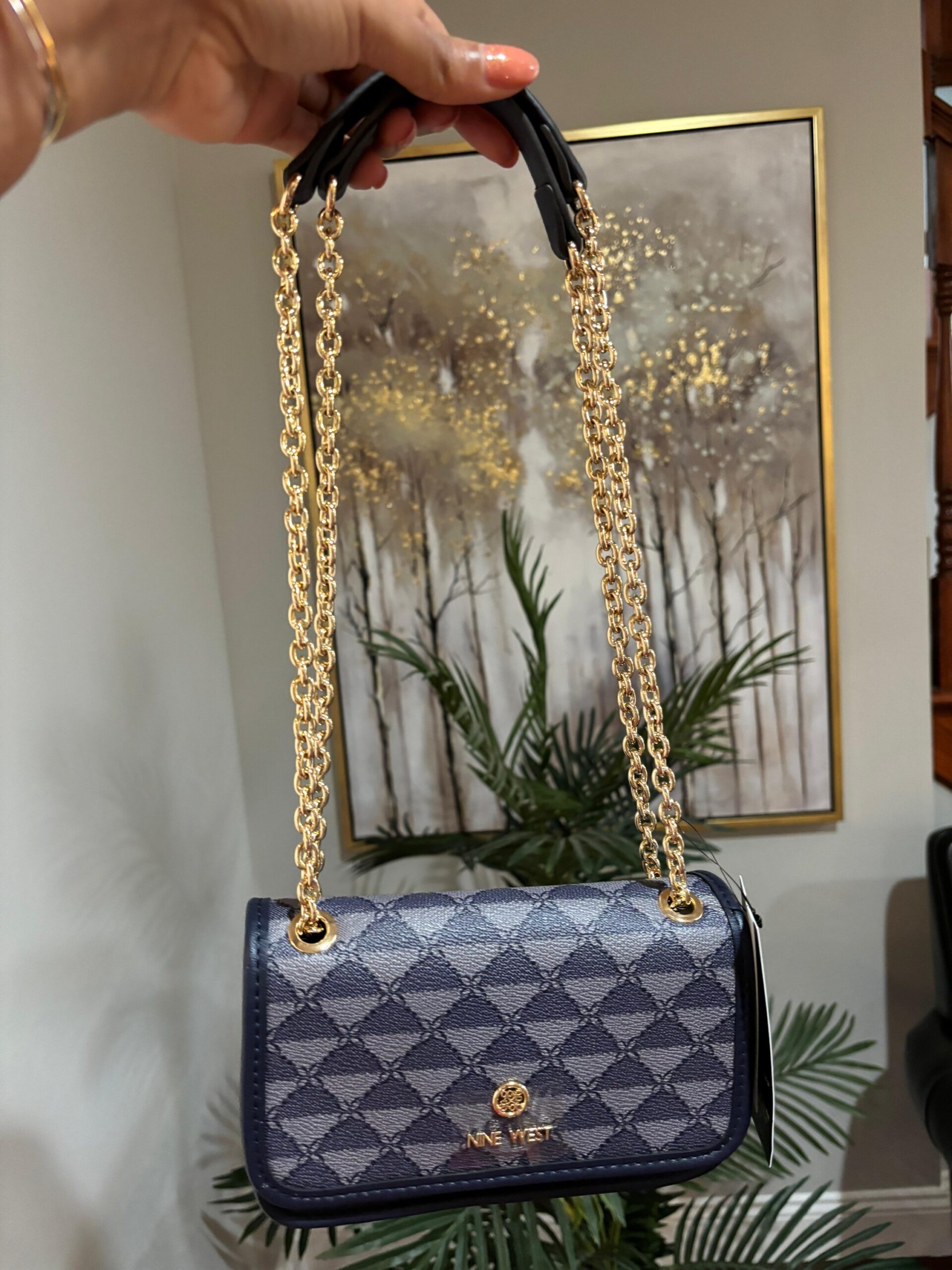 NINE WEST TRISTIAN MINI CONVERTIBLE CROSSBODY HANDBAG