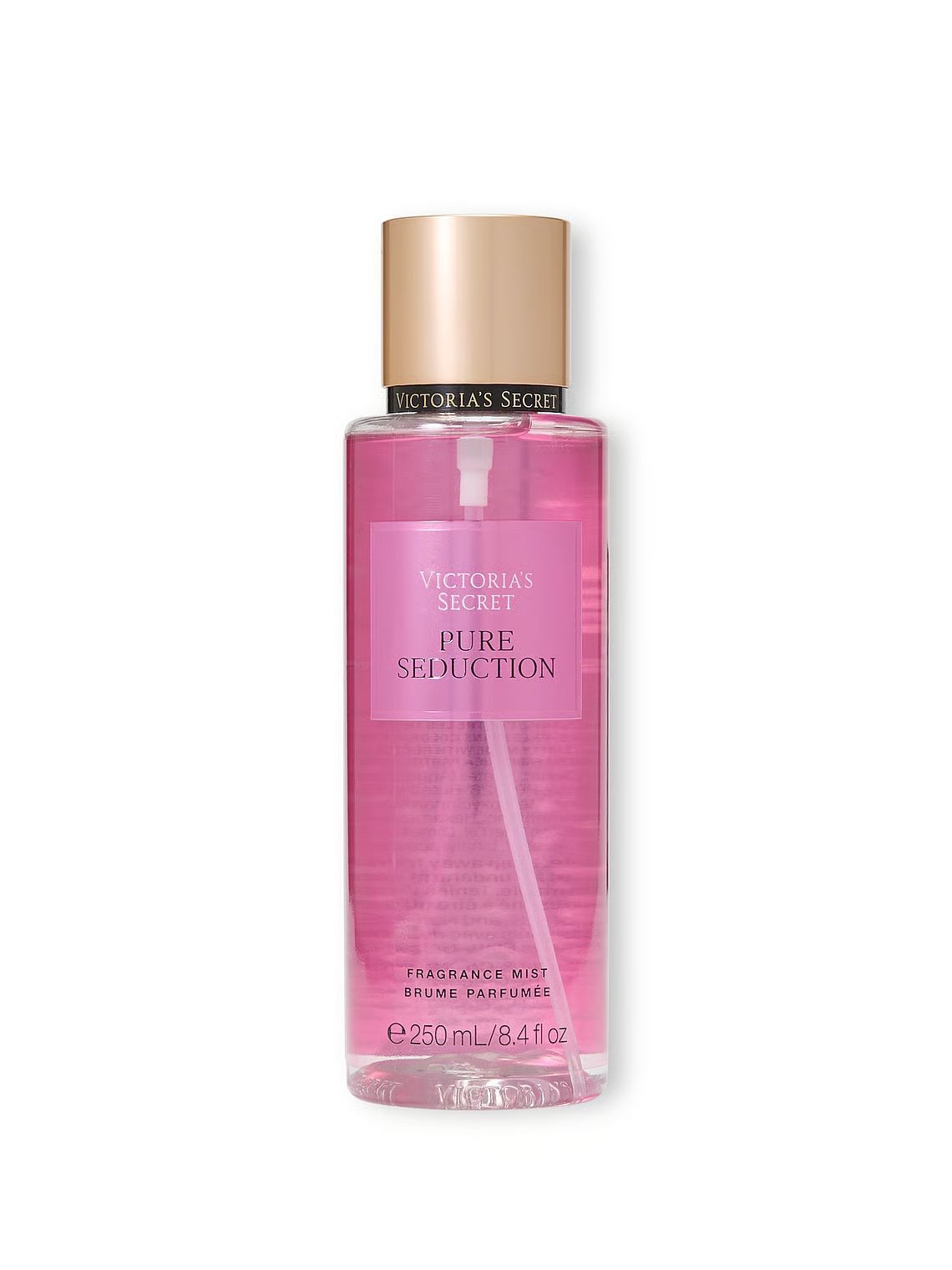 Victoria's Secret Pure Seduction fragrance mist.