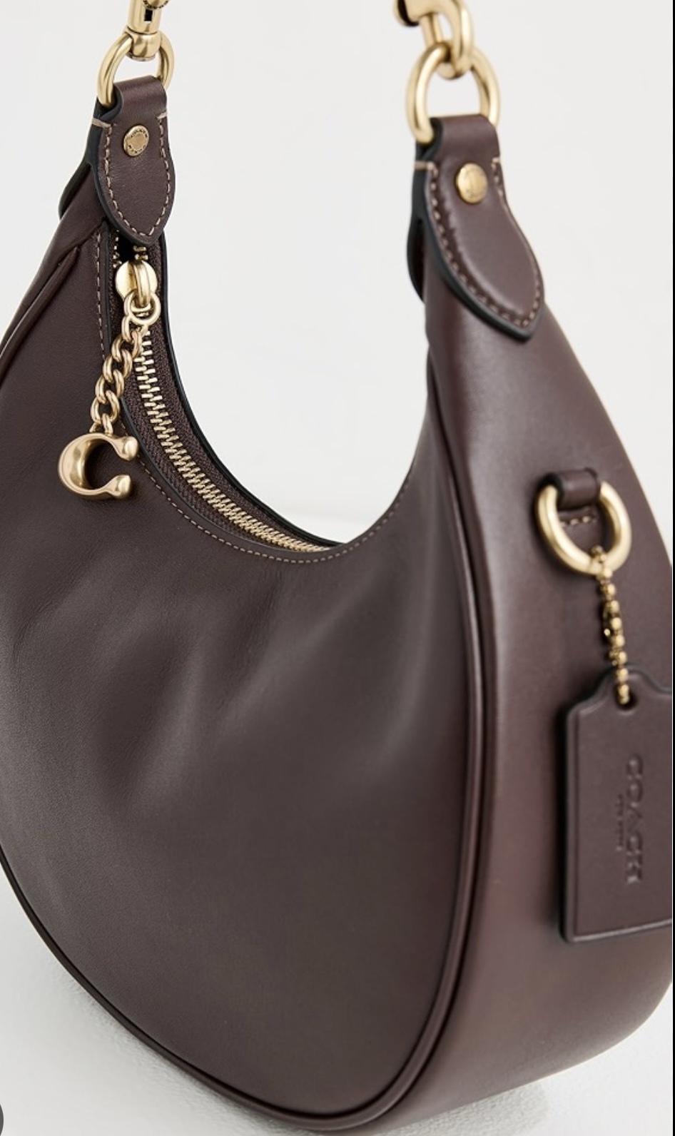 Coach Jonie 22 hobo bag in maple glovetanned leather. - Image 3