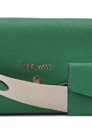 Nine West Peaches Small Crossbody Flap Bag and Card Case.