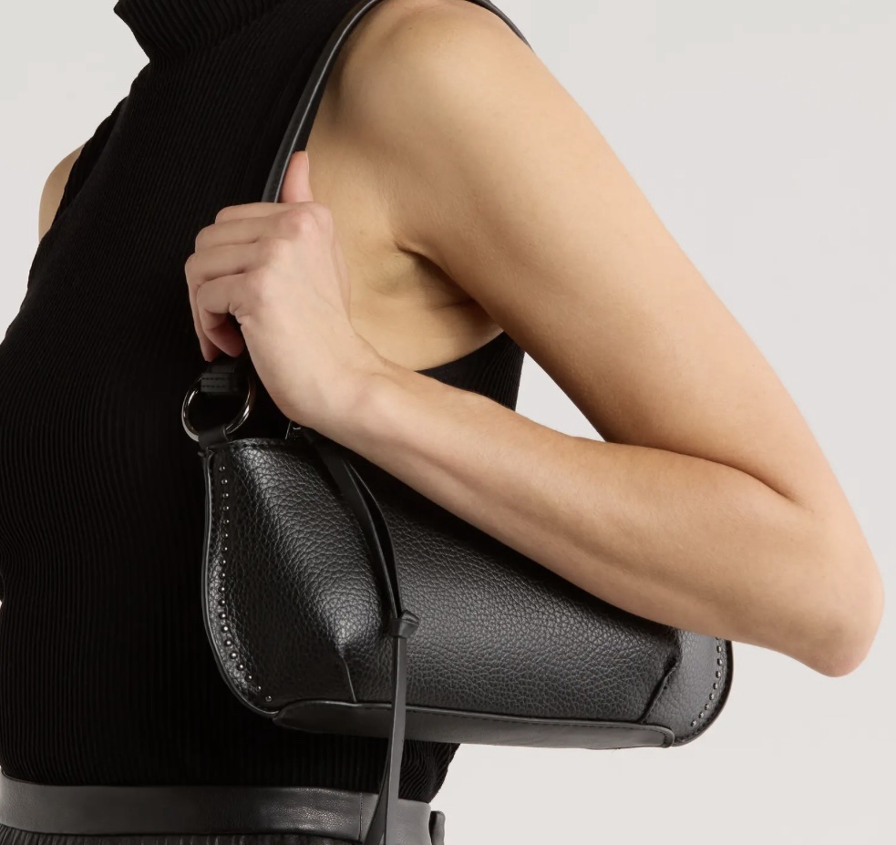 Steve Madden Black Pebble Stud Shoulder Bag - Image 3