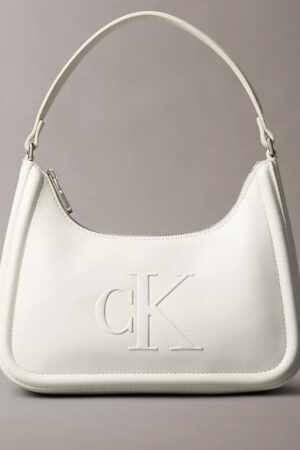 Calvin Klein Embossed Monogram Shoulder Bag