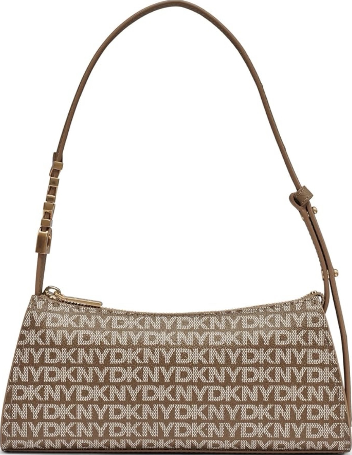 DKNY Avril shoulder bag in the chino/chocolate color. - Image 2