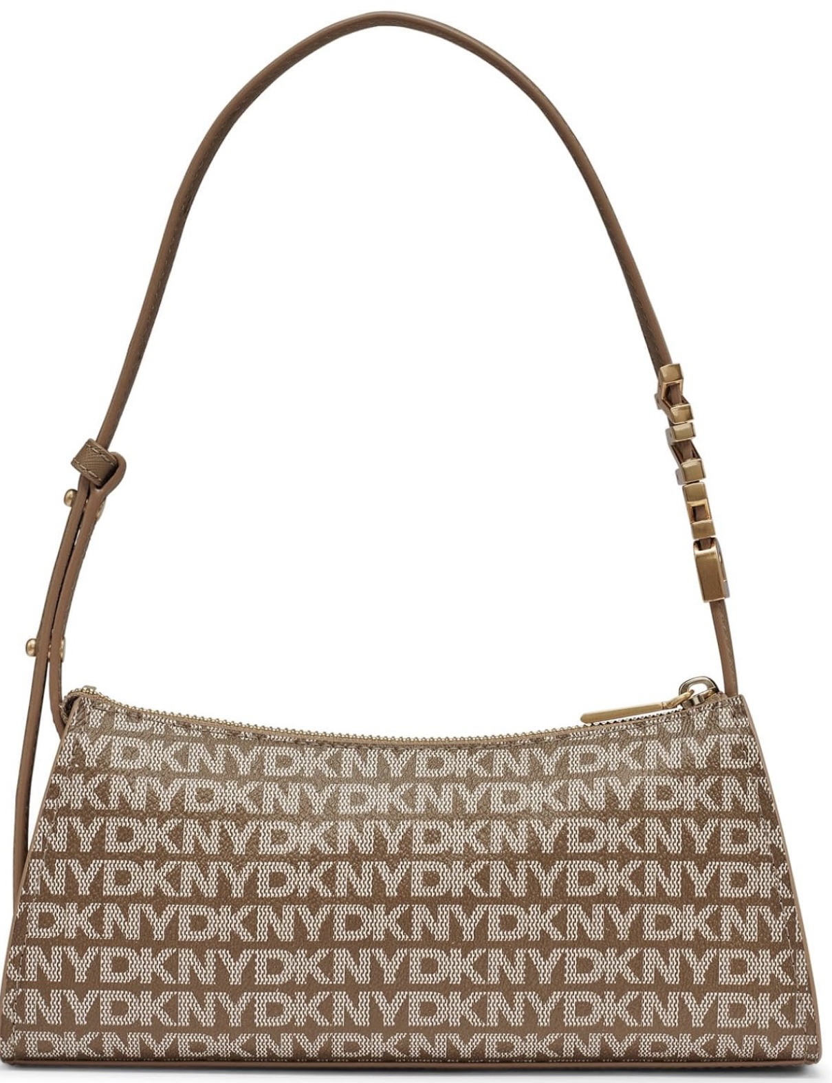DKNY Avril shoulder bag in the chino/chocolate color.