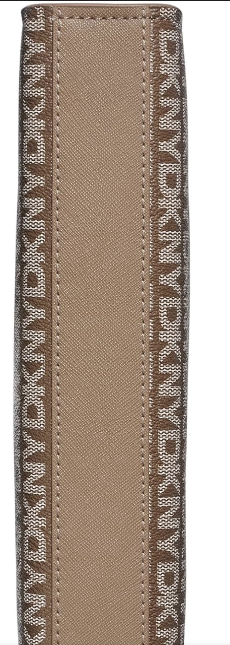 DKNY Avril shoulder bag in the chino/chocolate color. - Image 5