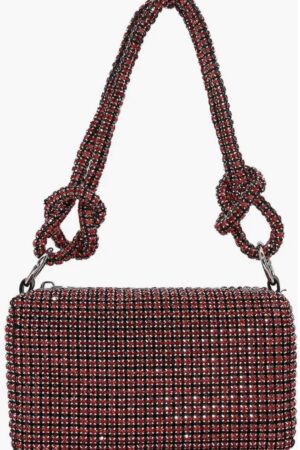 Berness Rhinestone Rectangular Shoulder Bag.