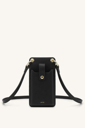 JW PEI Quinn Phone Bag - Black Grained Vegan Leather