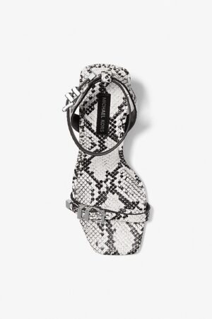 MICHAEL KORS
Darrington Snake Embossed Leather Sandal.