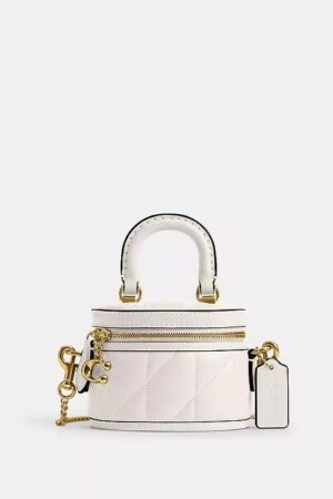 COACH Trail Crossbody Bag 12 With Pillow Quilting in Chalk