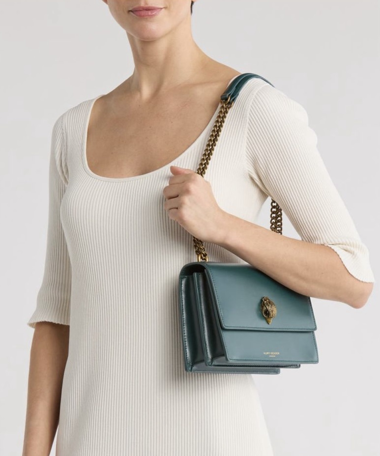 Kurt Geiger London Shoreditch Leather Cross-Body Bag. - Image 4