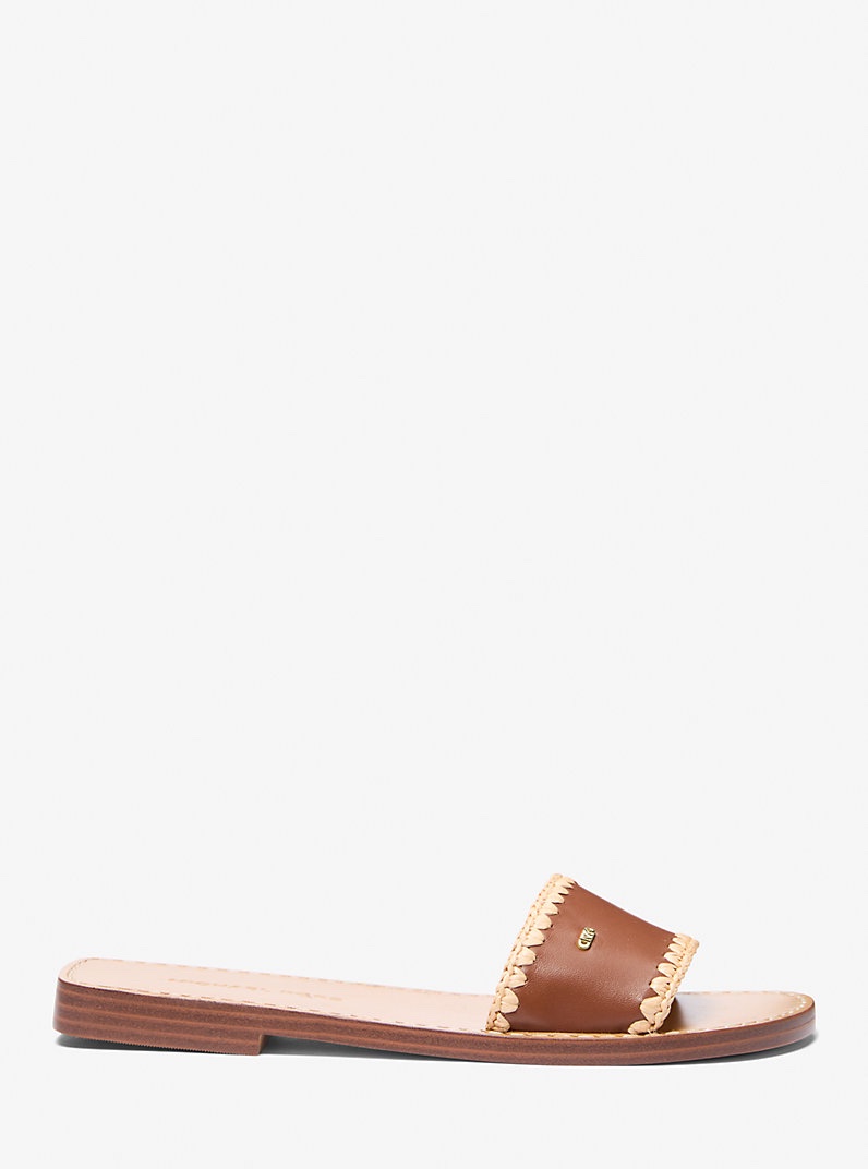 Michael Kors Drea Leather Slide Sandal - Image 2