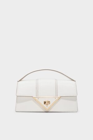 Aldo Brimeaax mini White Top Handle Bag.