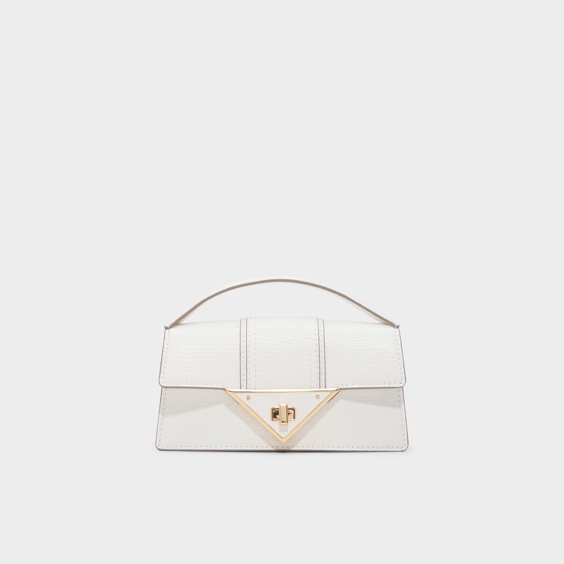 Aldo Brimeaax mini White Top Handle Bag.