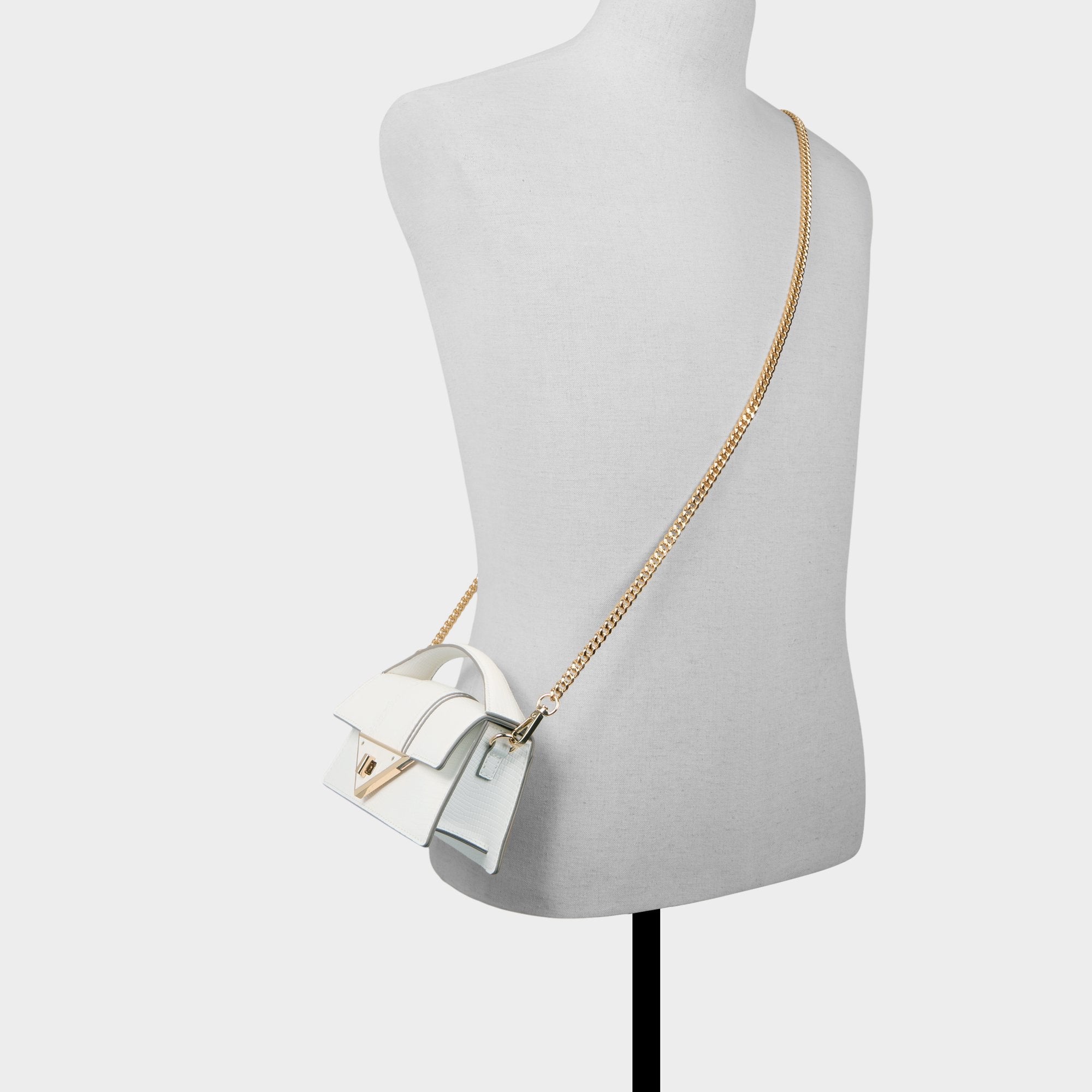 Aldo Brimeaax mini White Top Handle Bag. - Image 4