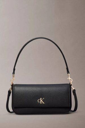 Calvin Klein Minimal Monogram black shoulder bag