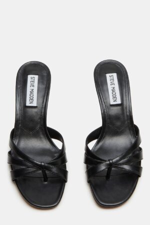 STEVE MADDEN CARY BLACK LEATHER