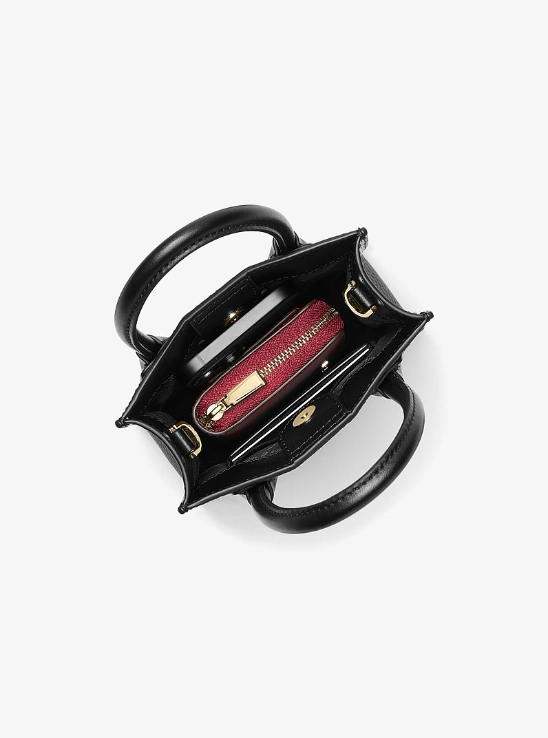 MICHAEL KORS Mercer Extra-Small Pebbled Leather Crossbody Bag - Image 4