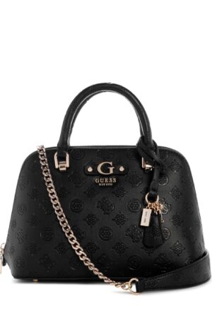 Guess Dita Debossed Peony Dome Satchel