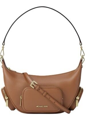 MICHAEL KORS MERRITT MEDIUM PEBBLED LEATHER CONVERTIBLE SHOULDER BAG